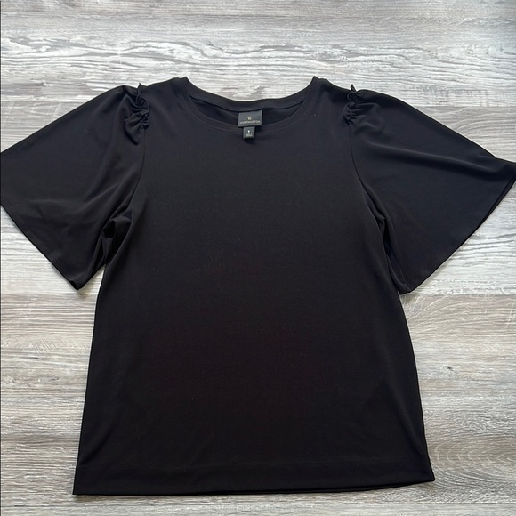 Worthington Black Short Sleeve Tee Classic Style sizes small - Picture 1 of 5
